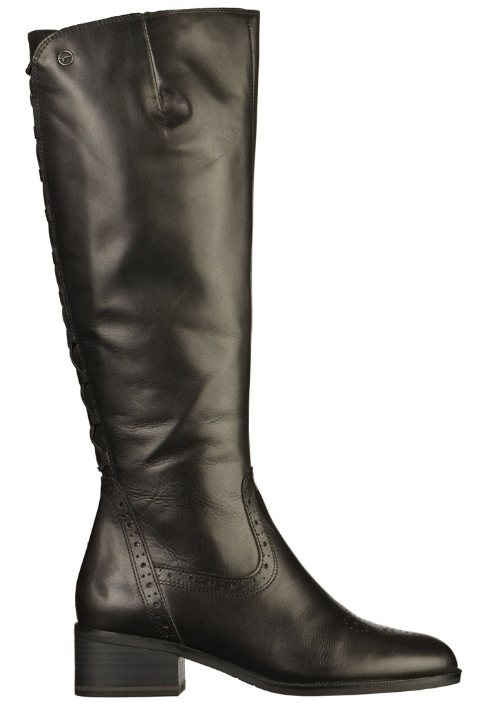 Tamaris Stiefel Leder Schwarz - surf4shoes