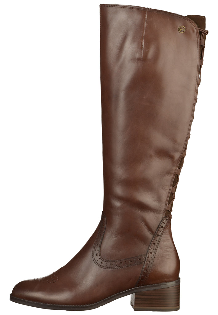 Tamaris Stiefel Leder Mocca - surf4shoes