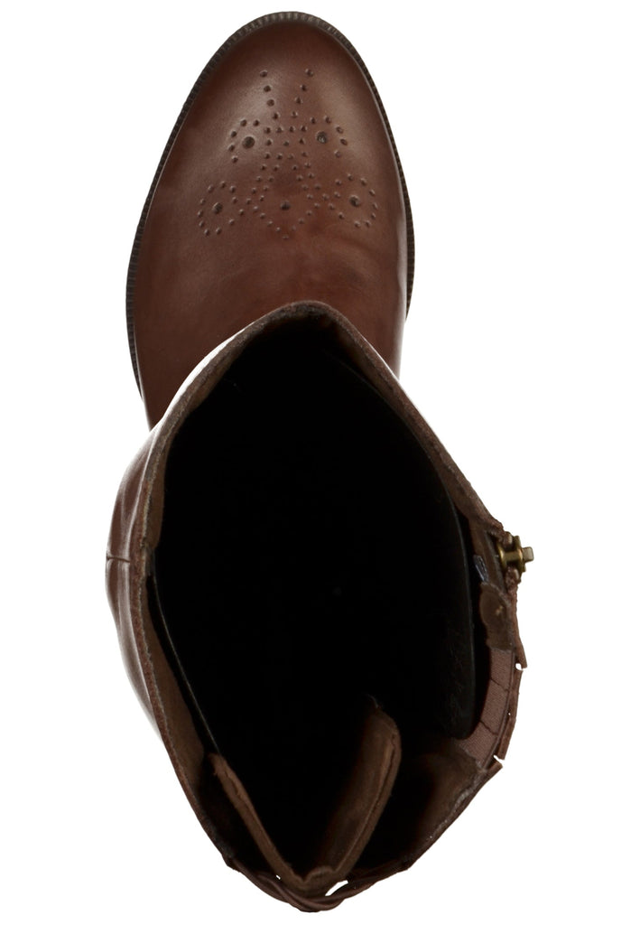 Tamaris Stiefel Leder Mocca - surf4shoes