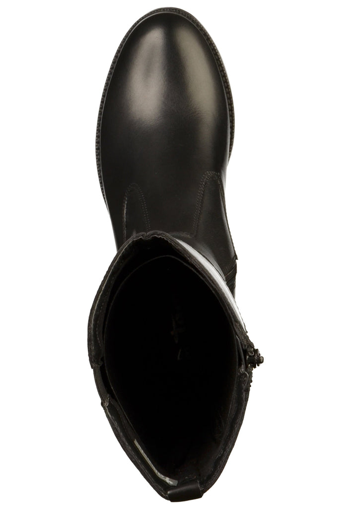 Tamaris Stiefel Leder Schwarz - surf4shoes