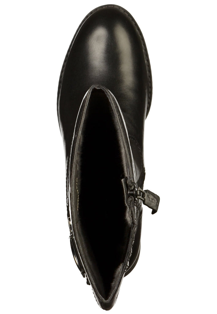 Tamaris Stiefel Leder Schwarz - surf4shoes