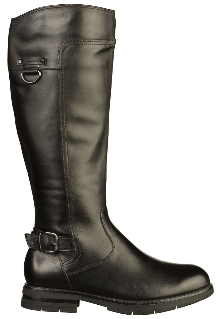 Tamaris Stiefel Leder Schwarz - surf4shoes
