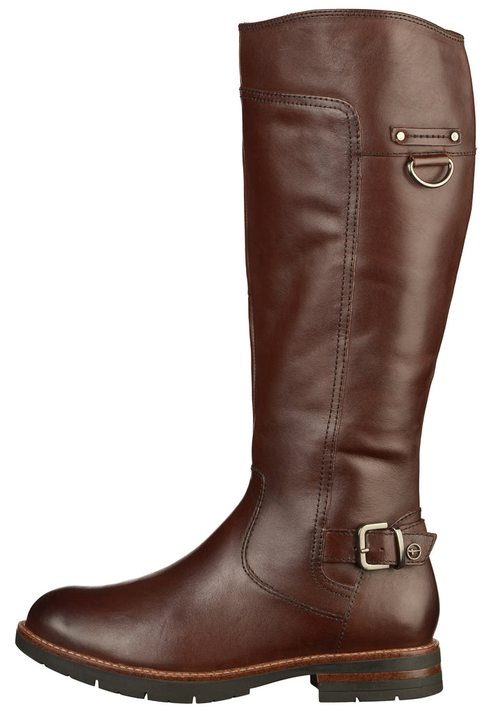 Tamaris Stiefel Leder Mocca - surf4shoes