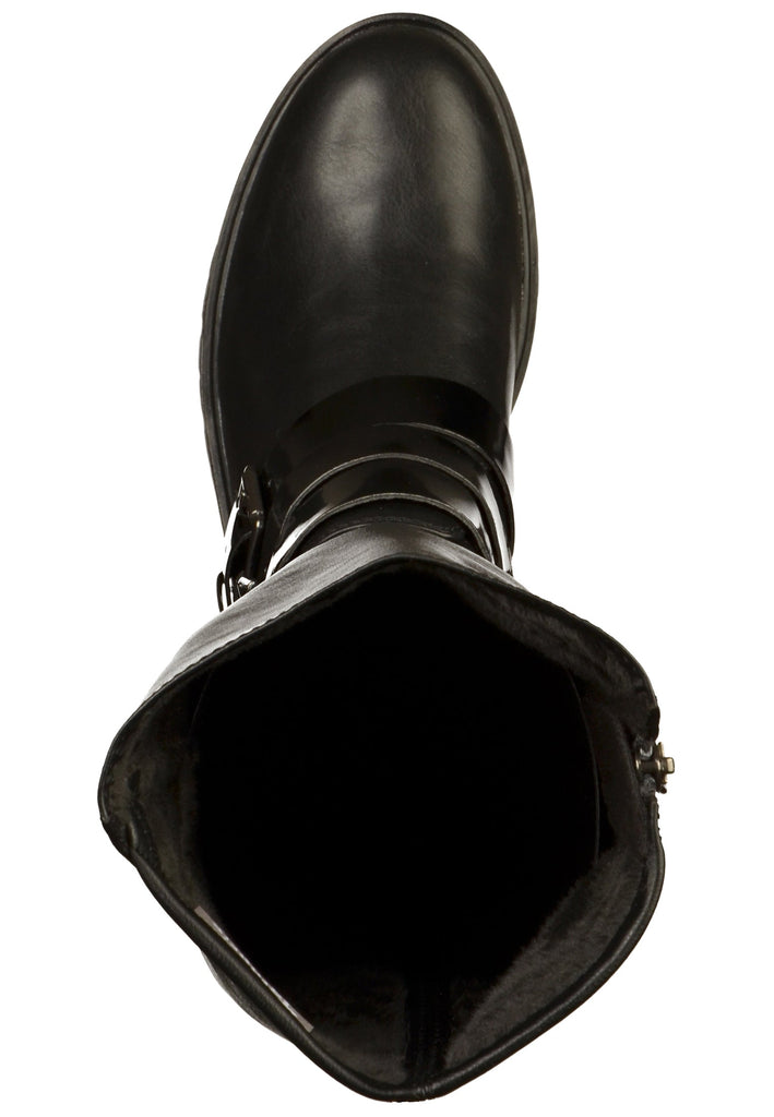 Tamaris Stiefel Lederimitat Schwarz - surf4shoes