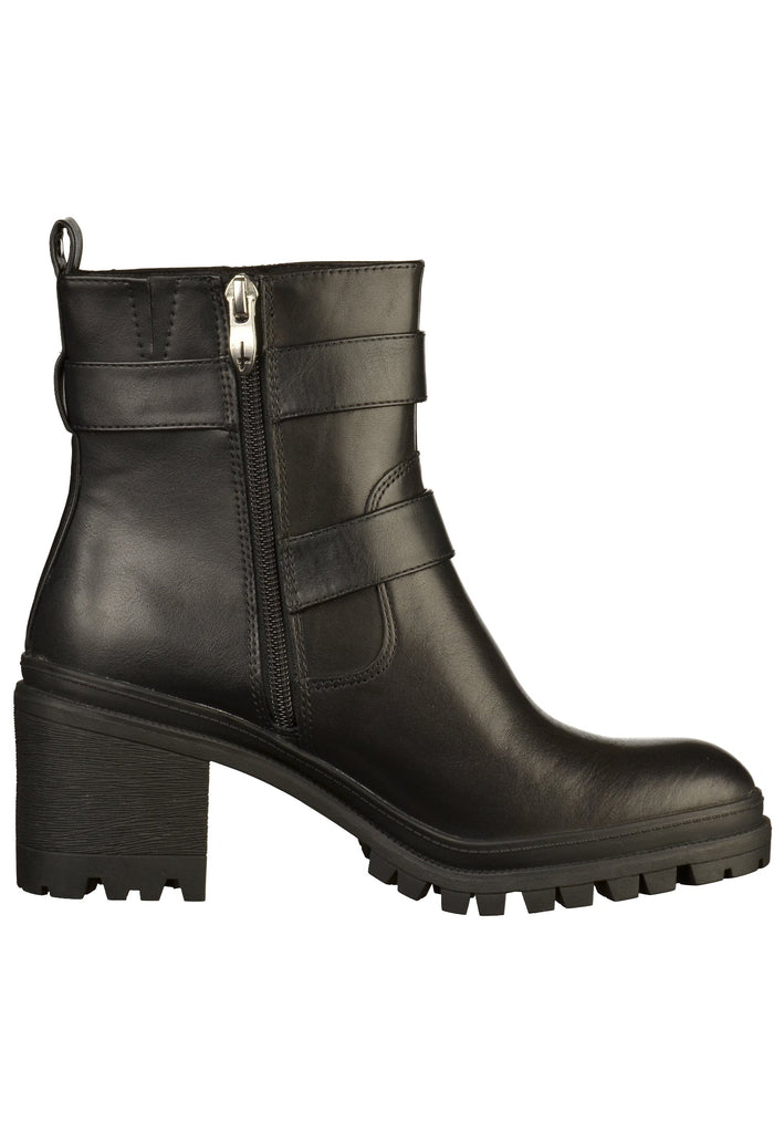 Tamaris Stiefelette Leder Schwarz - surf4shoes