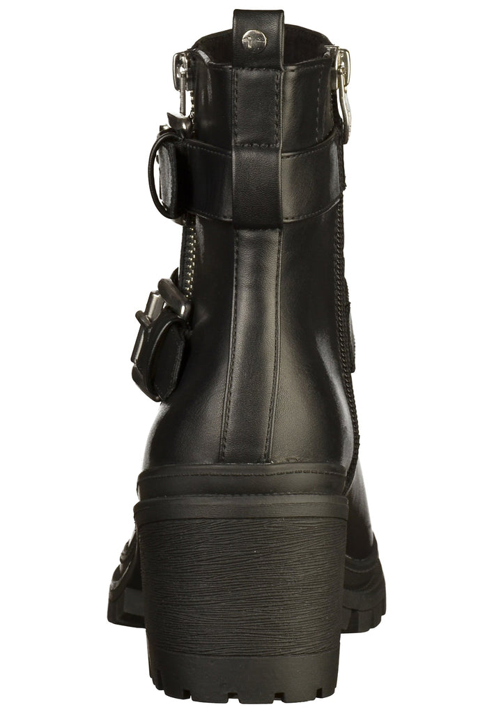 Tamaris Stiefelette Leder Schwarz - surf4shoes