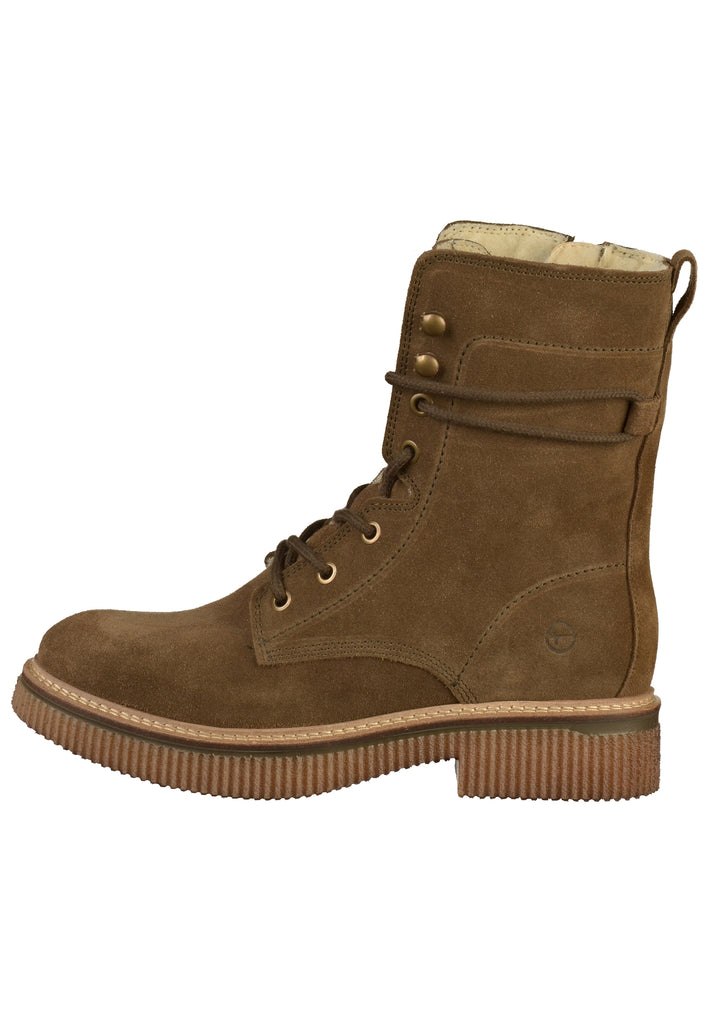Tamaris Stiefelette Leder Olive - surf4shoes