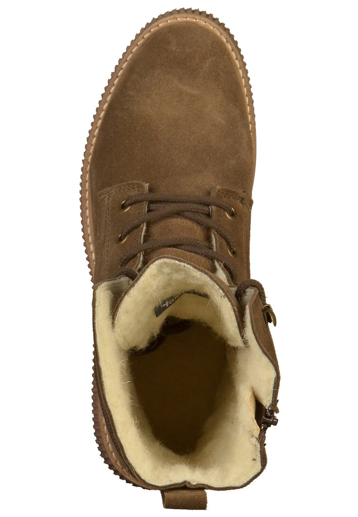 Tamaris Stiefelette Leder Olive - surf4shoes