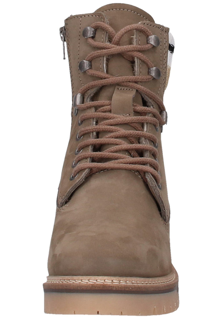 Tamaris Stiefelette Nubukleder Taupe - surf4shoes
