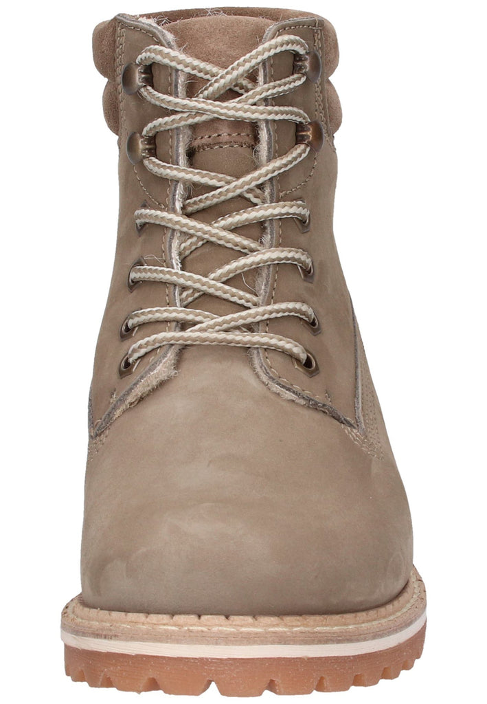 Tamaris Stiefelette Nubukleder Taupe - surf4shoes