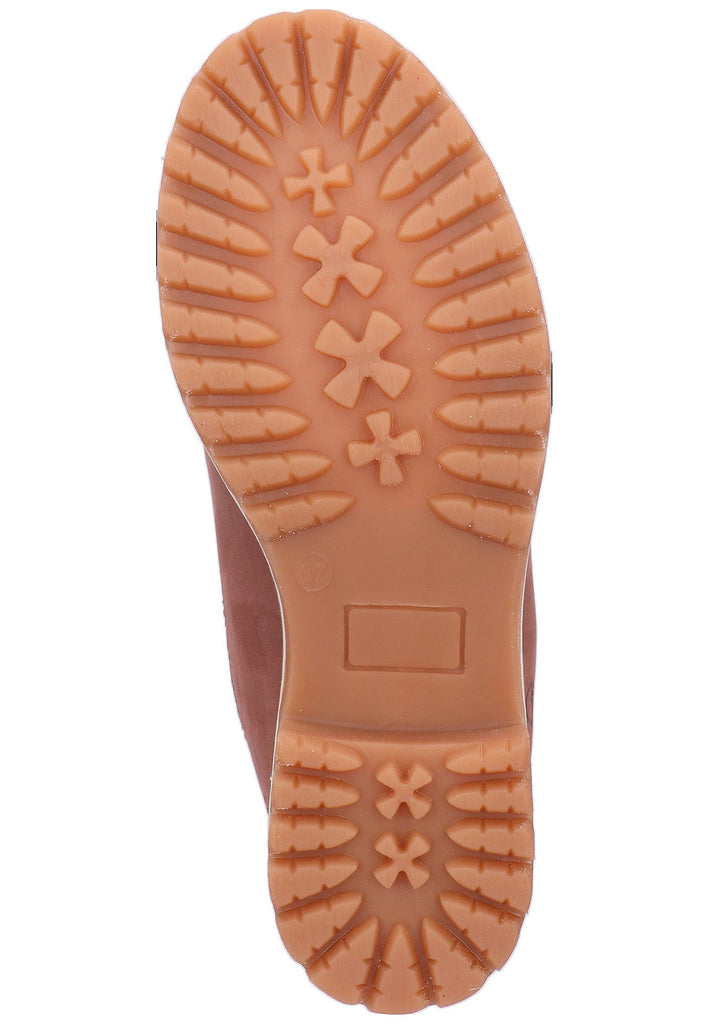Tamaris Stiefelette Nubukleder Rosa - surf4shoes