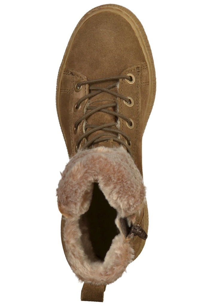 Tamaris Stiefelette Leder Oliv - surf4shoes