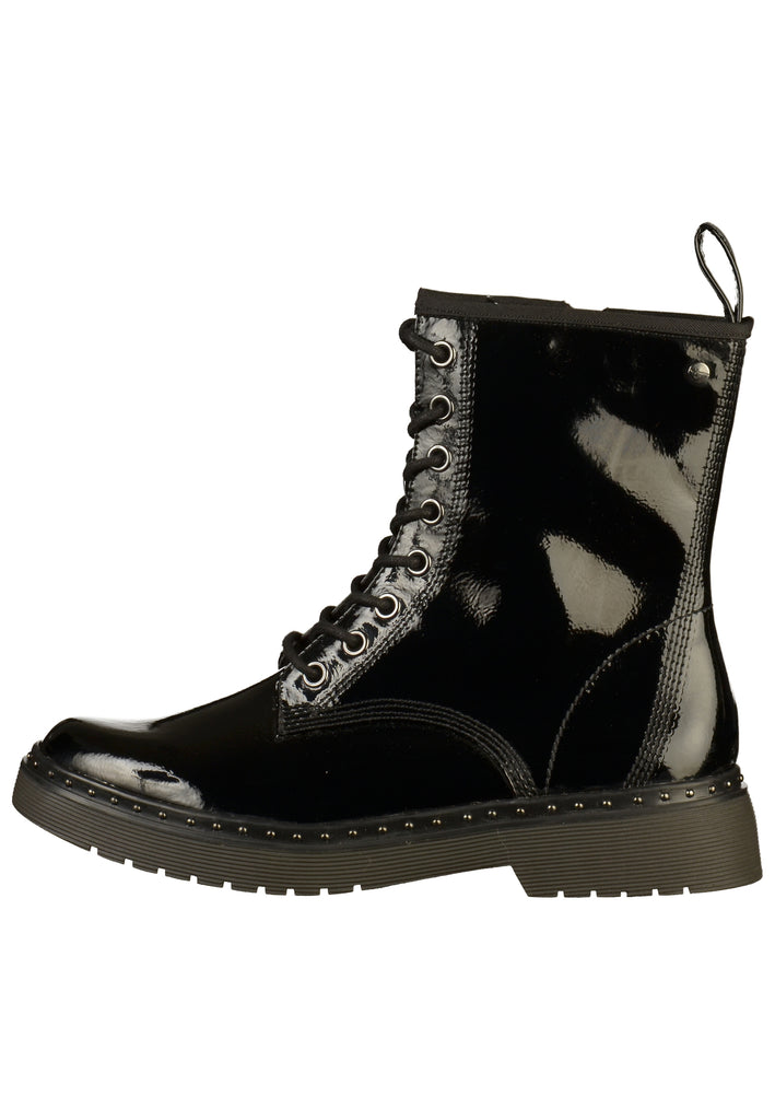 Tamaris Stiefelette Lederimitat Schwarz - surf4shoes