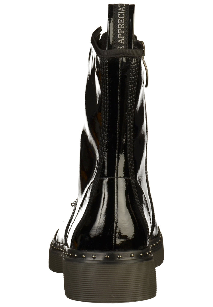 Tamaris Stiefelette Lederimitat Schwarz - surf4shoes