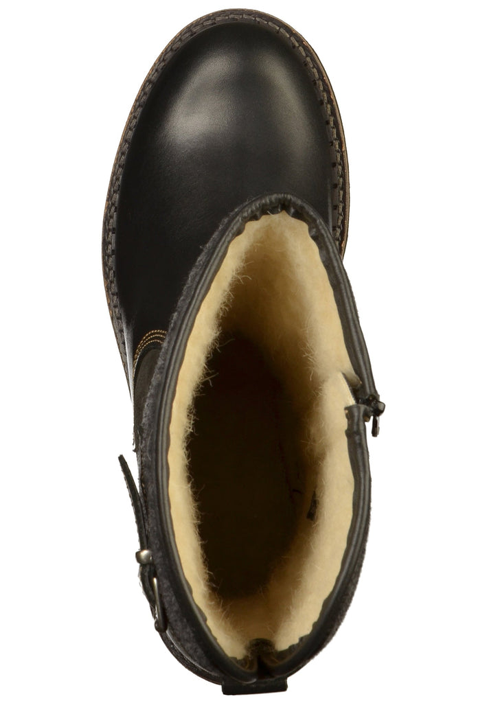 Tamaris Stiefel Leder/Textil Schwarz - surf4shoes