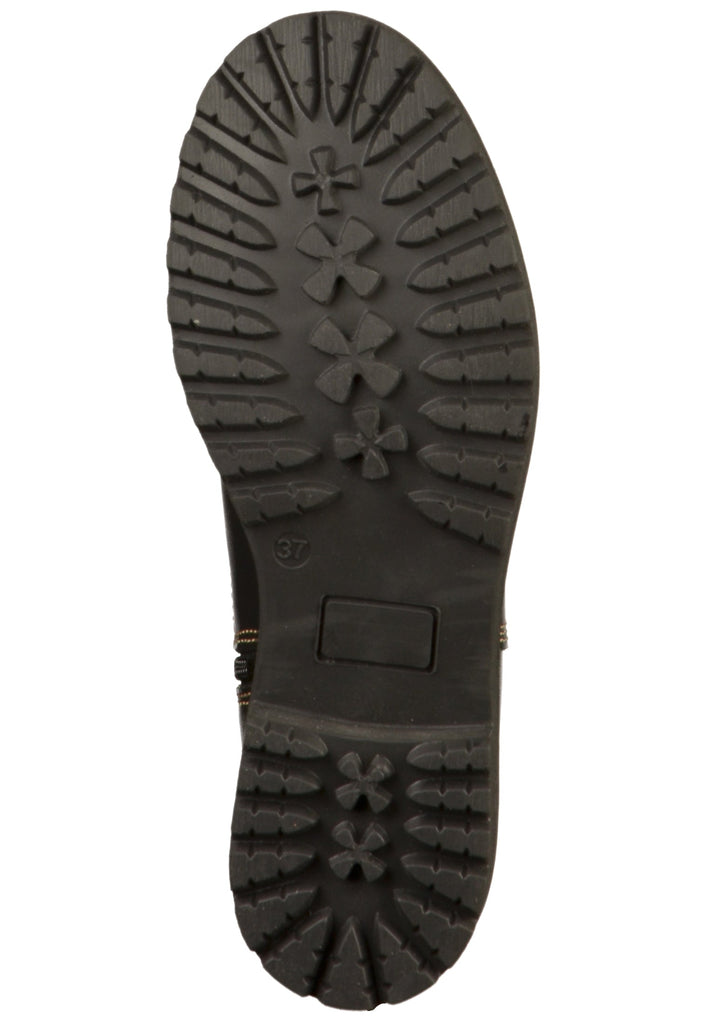 Tamaris Stiefel Leder/Textil Schwarz - surf4shoes