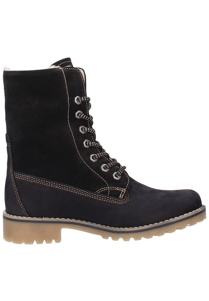 Tamaris Stiefelette Leder Schwarz - surf4shoes