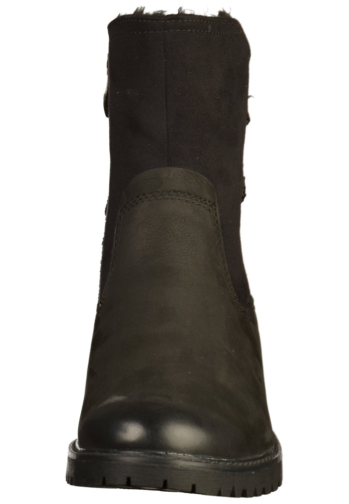 Tamaris Stiefelette Leder/Textil Schwarz - surf4shoes