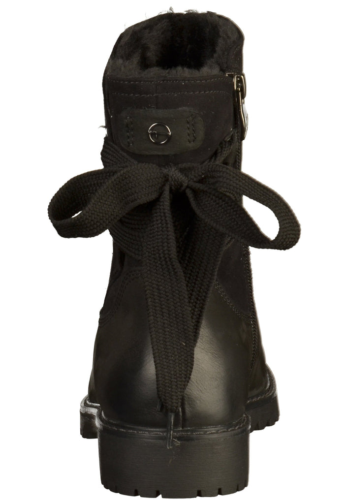 Tamaris Stiefelette Leder/Textil Schwarz - surf4shoes