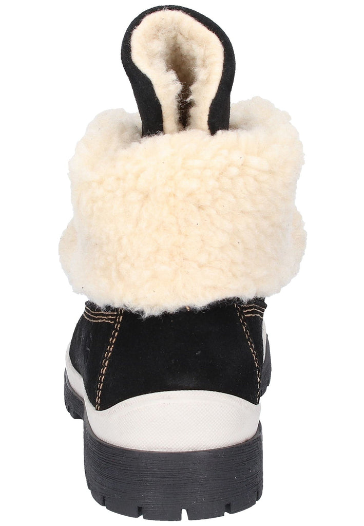 Tamaris Stiefelette Nubukleder Schwarz - surf4shoes