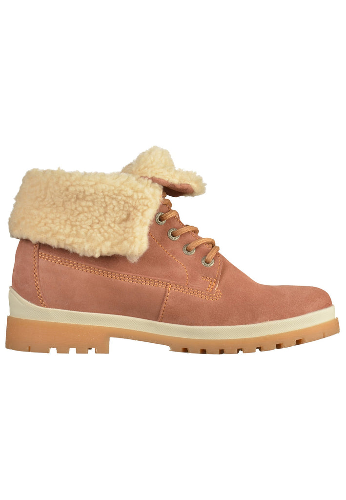 Tamaris Stiefelette Nubukleder Rosa - surf4shoes