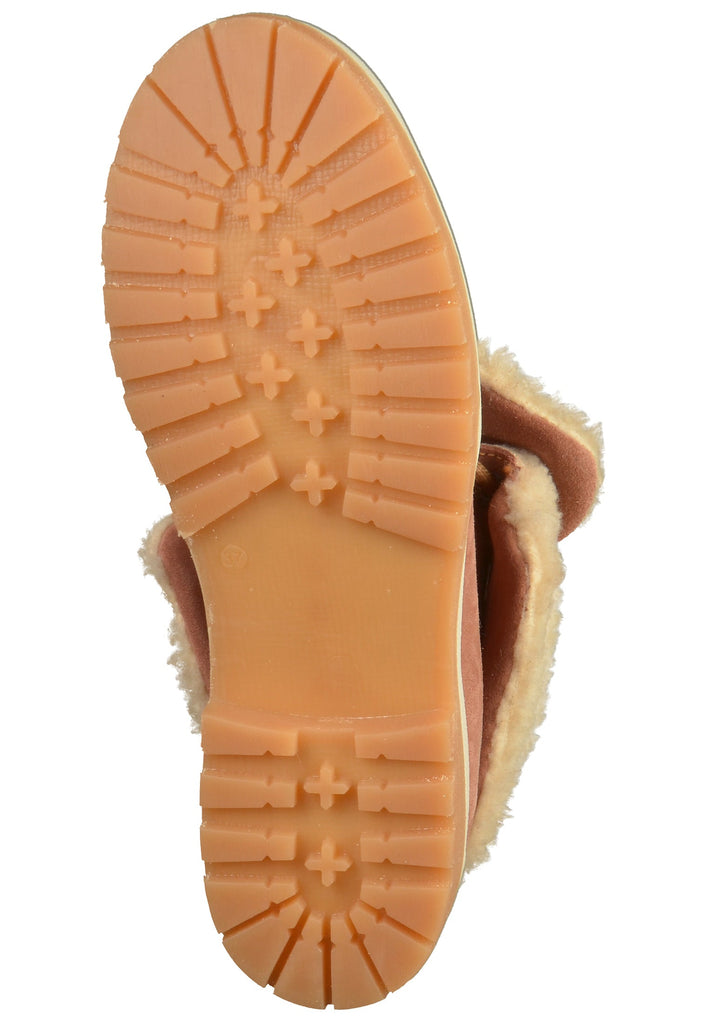 Tamaris Stiefelette Nubukleder Rosa - surf4shoes