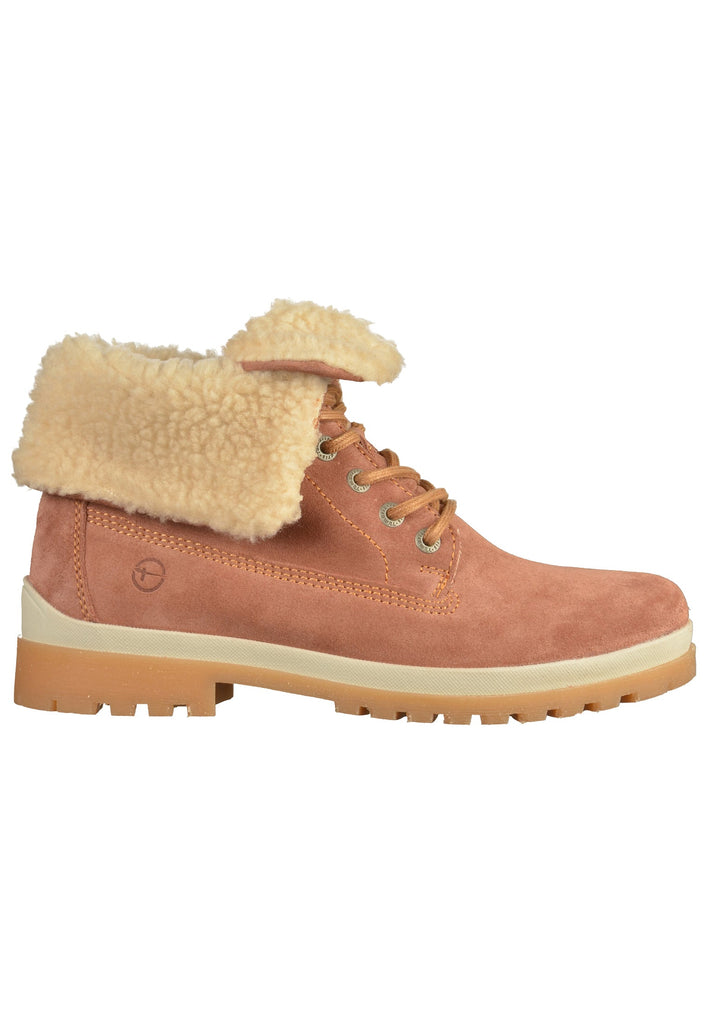 Tamaris Stiefelette Nubukleder Rosa - surf4shoes