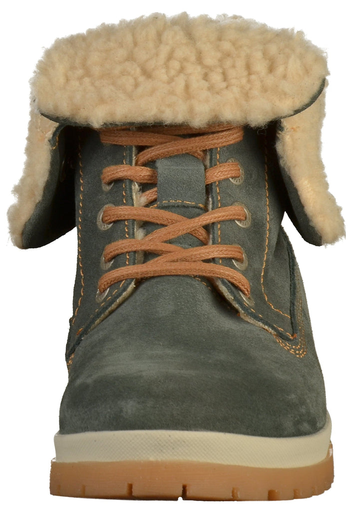 Tamaris Stiefelette Nubukleder Blau - surf4shoes