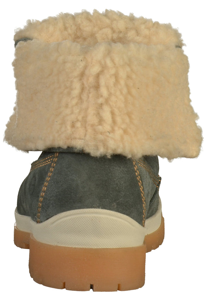 Tamaris Stiefelette Nubukleder Blau - surf4shoes