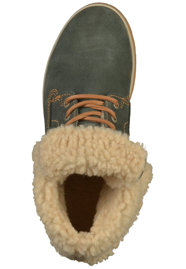 Tamaris Stiefelette Nubukleder Blau - surf4shoes