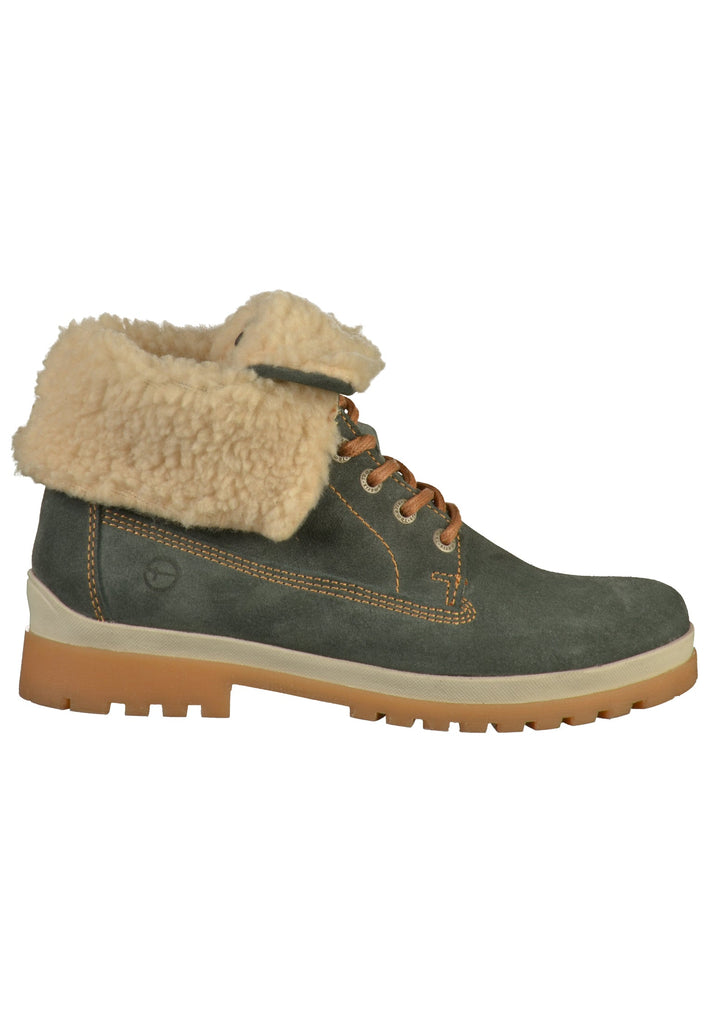 Tamaris Stiefelette Nubukleder Blau - surf4shoes