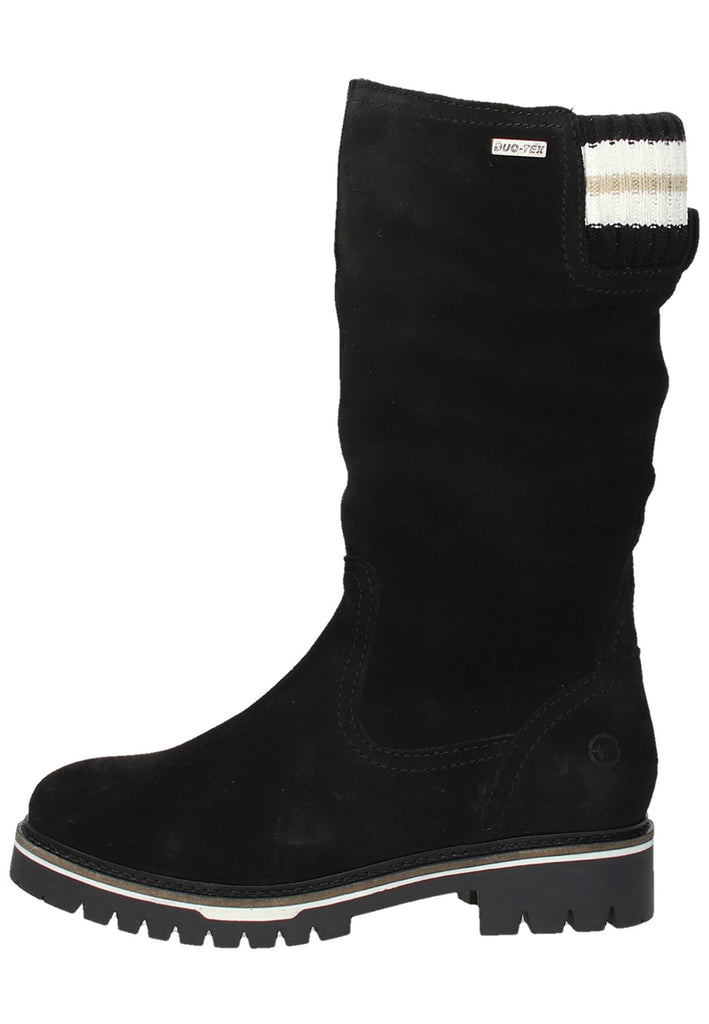 Tamaris Stiefel Leder Schwarz - surf4shoes