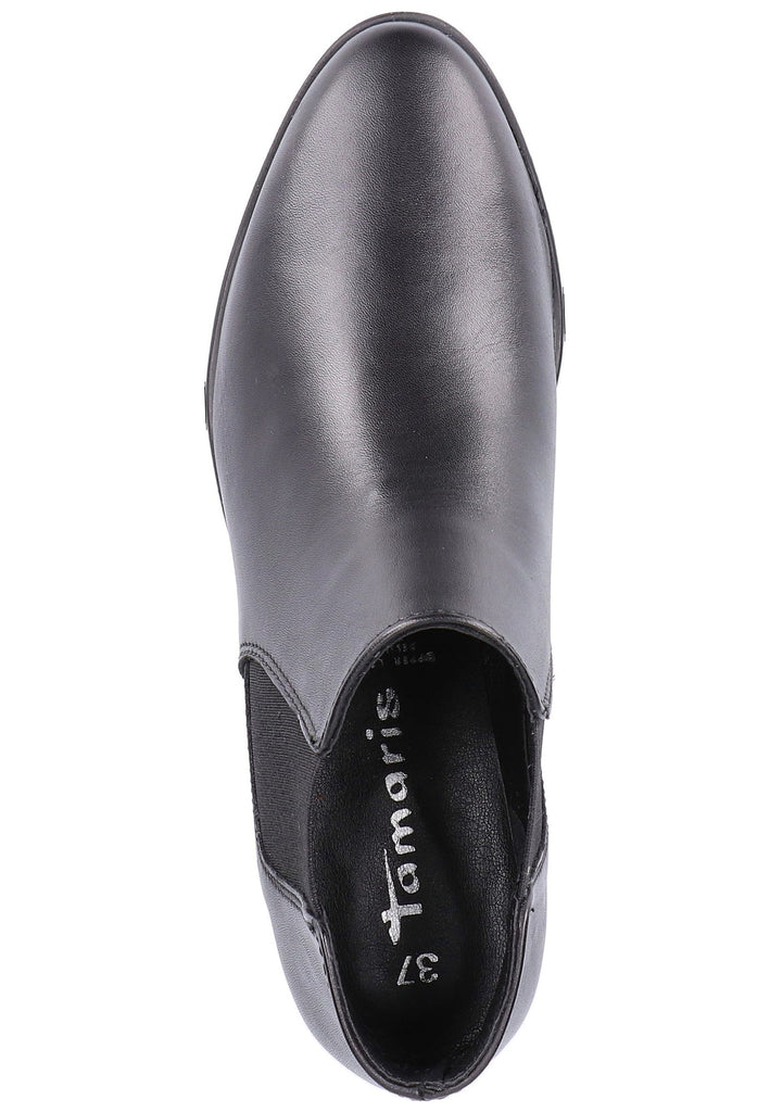 Tamaris Stiefelette Leder Schwarz - surf4shoes