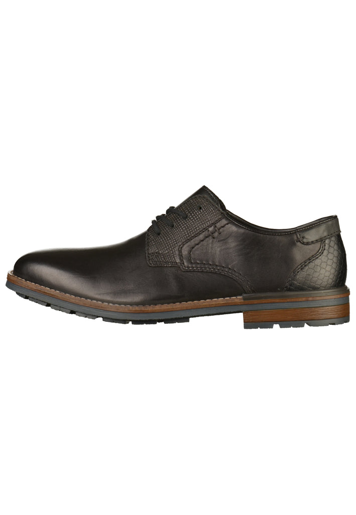 Rieker Businessschuhe Glattleder Schwarz - surf4shoes