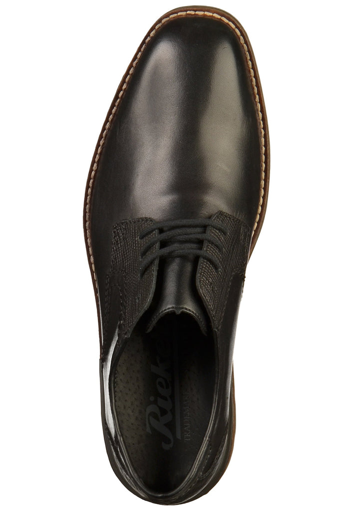 Rieker Businessschuhe Glattleder Schwarz - surf4shoes