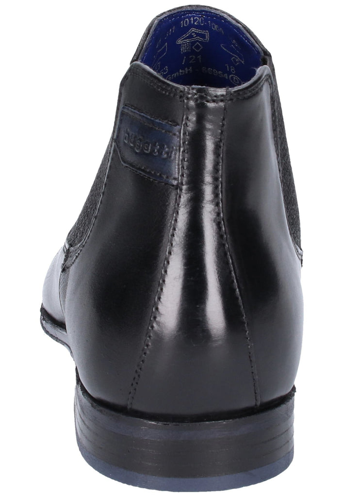 Bugatti Stiefelette Leder Schwarz - surf4shoes