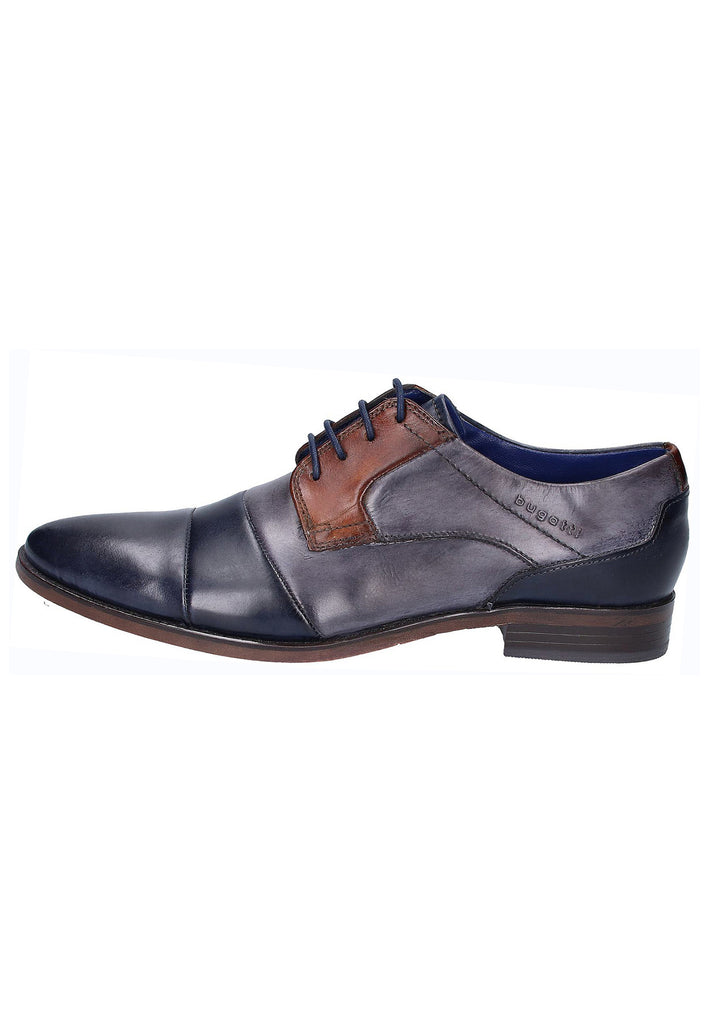 Bugatti Businessschuhe Glattleder Dunkelblau - surf4shoes