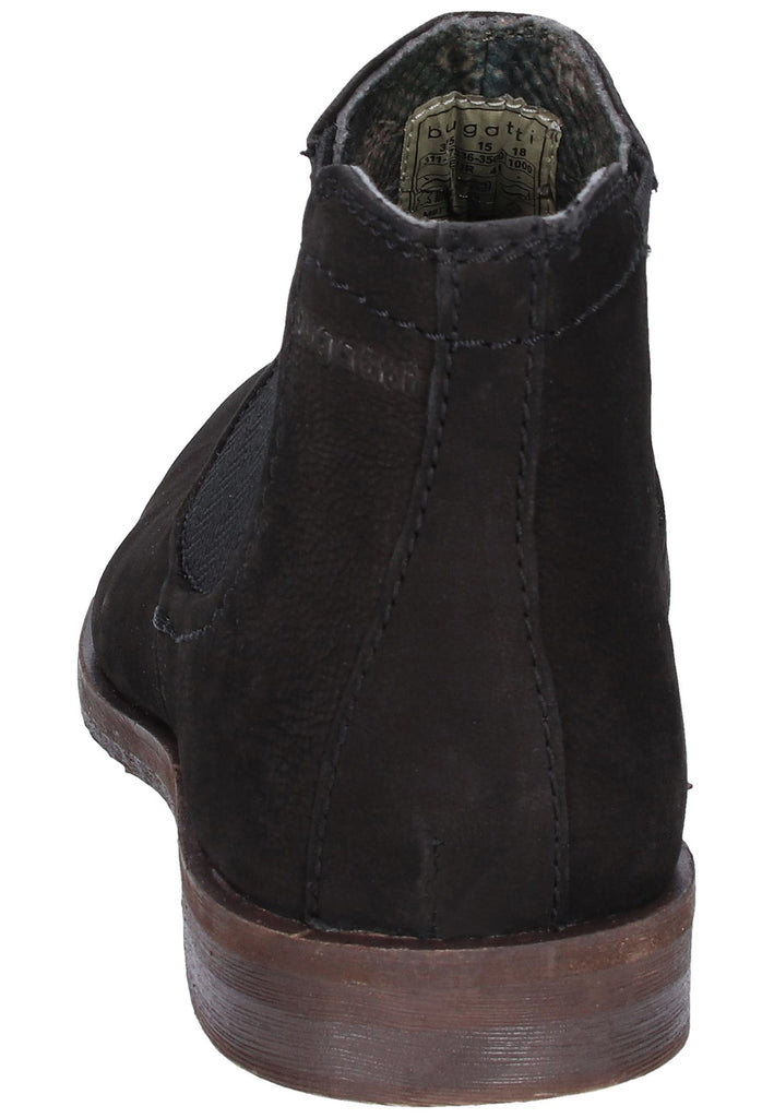 Bugatti Stiefelette Leder Schwarz - surf4shoes