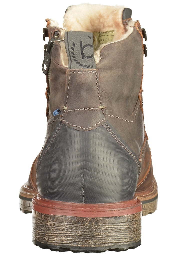 Bugatti Stiefelette Leder Dunkelbraun - surf4shoes