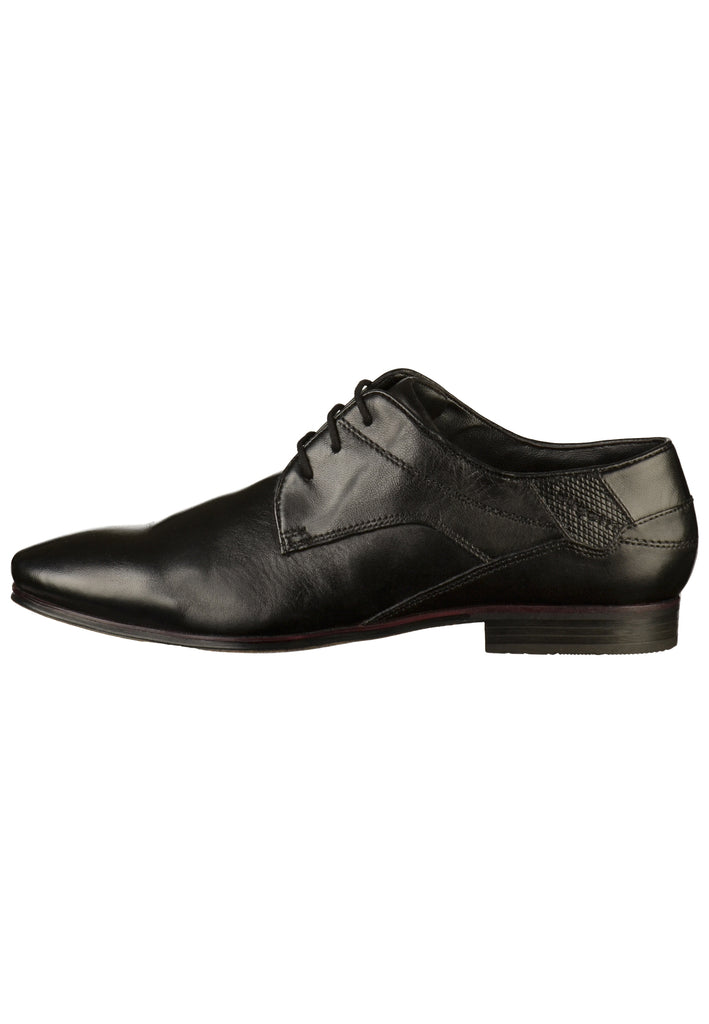 Bugatti Businessschuhe Glattleder Schwarz - surf4shoes