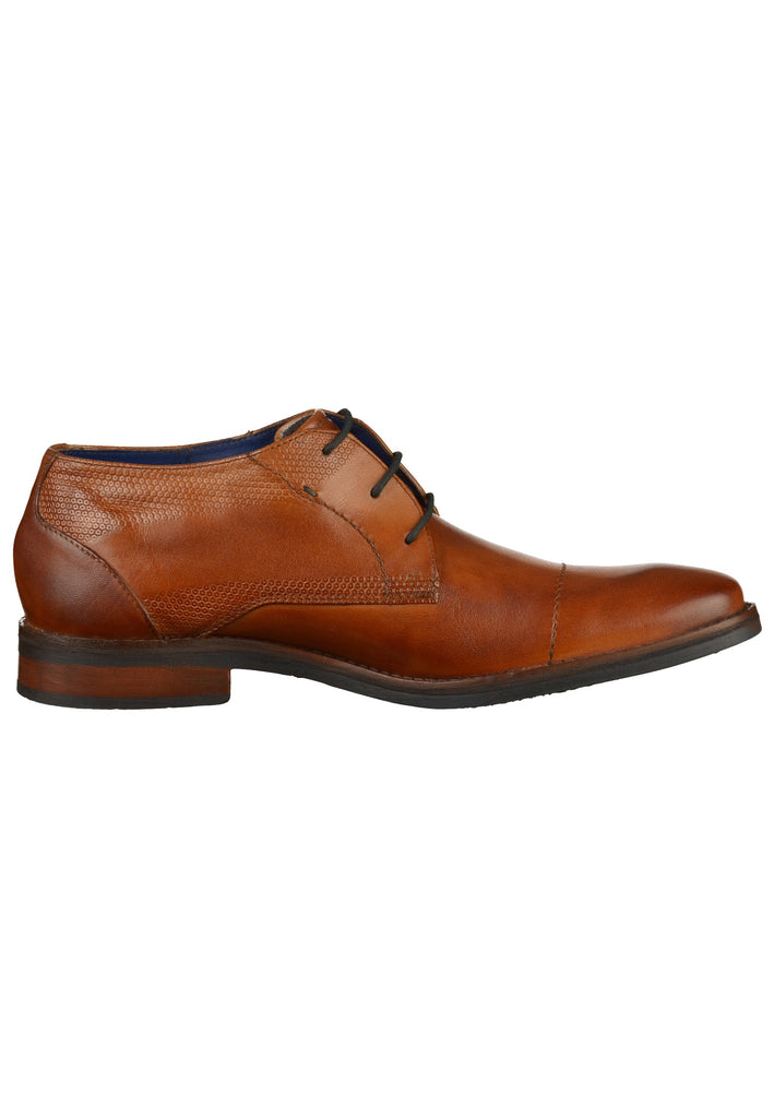 BUGATTI Businessschuhe Leder Cognac - surf4shoes