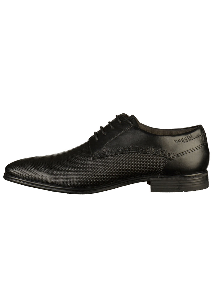 Bugatti Businessschuhe Glattleder Schwarz - surf4shoes