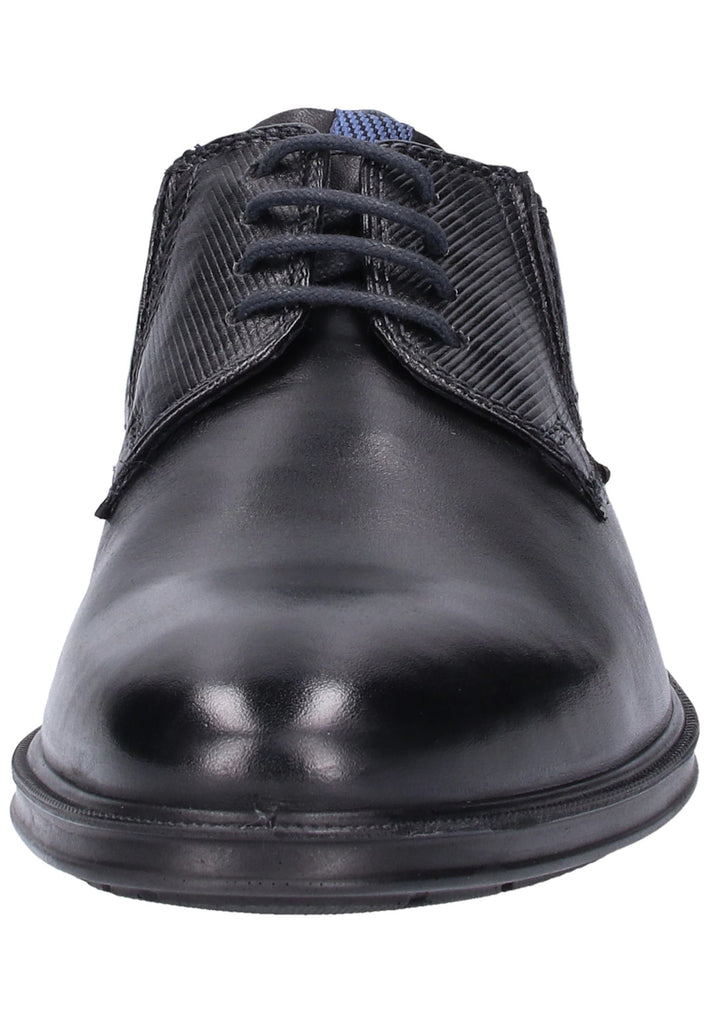 Bugatti Businessschuhe Leder Schwarz/Dunkelblau - surf4shoes