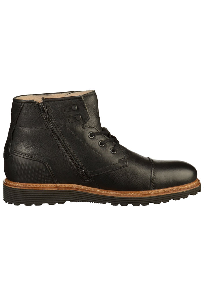 Bugatti Stiefelette Leder Schwarz - surf4shoes