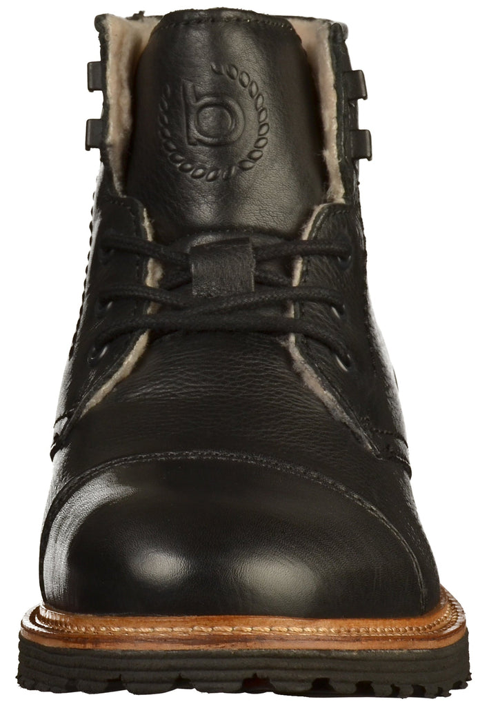 Bugatti Stiefelette Leder Schwarz - surf4shoes