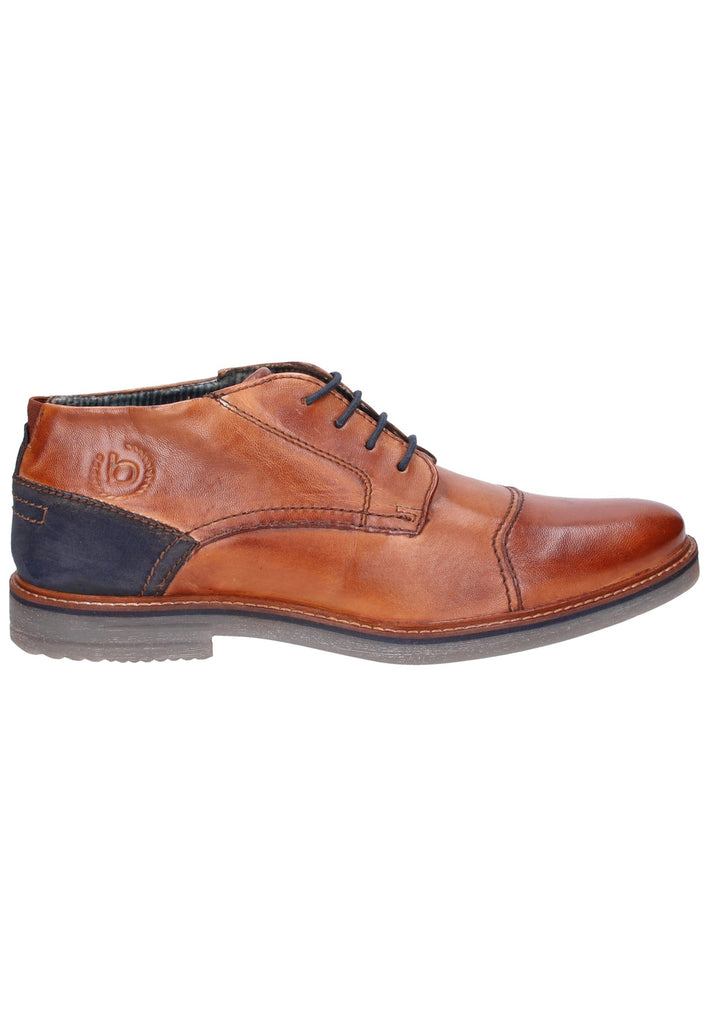Bugatti Businessschuhe Glattleder Cognac - surf4shoes