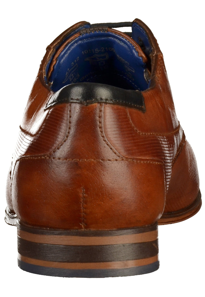 Bugatti Businessschuhe Leder Cognac - surf4shoes