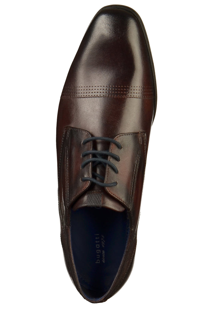 Bugatti Businessschuhe Leder Dunkelbraun - surf4shoes