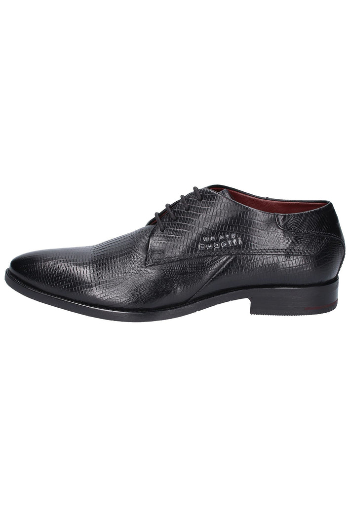 Bugatti Businessschuhe Glattleder Schwarz - surf4shoes
