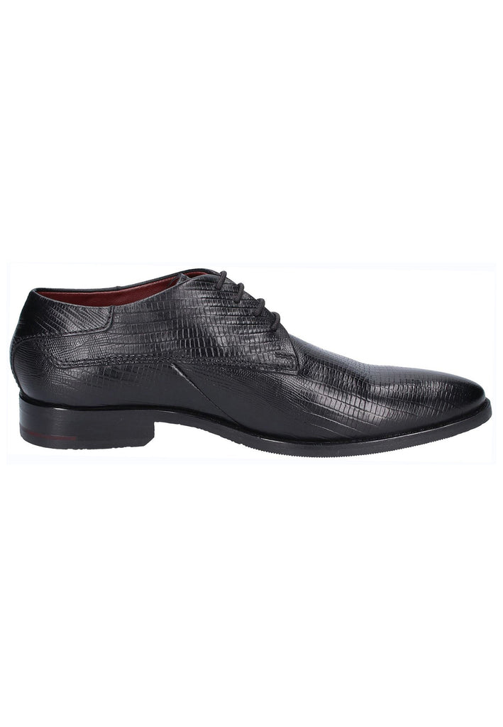 Bugatti Businessschuhe Glattleder Schwarz - surf4shoes